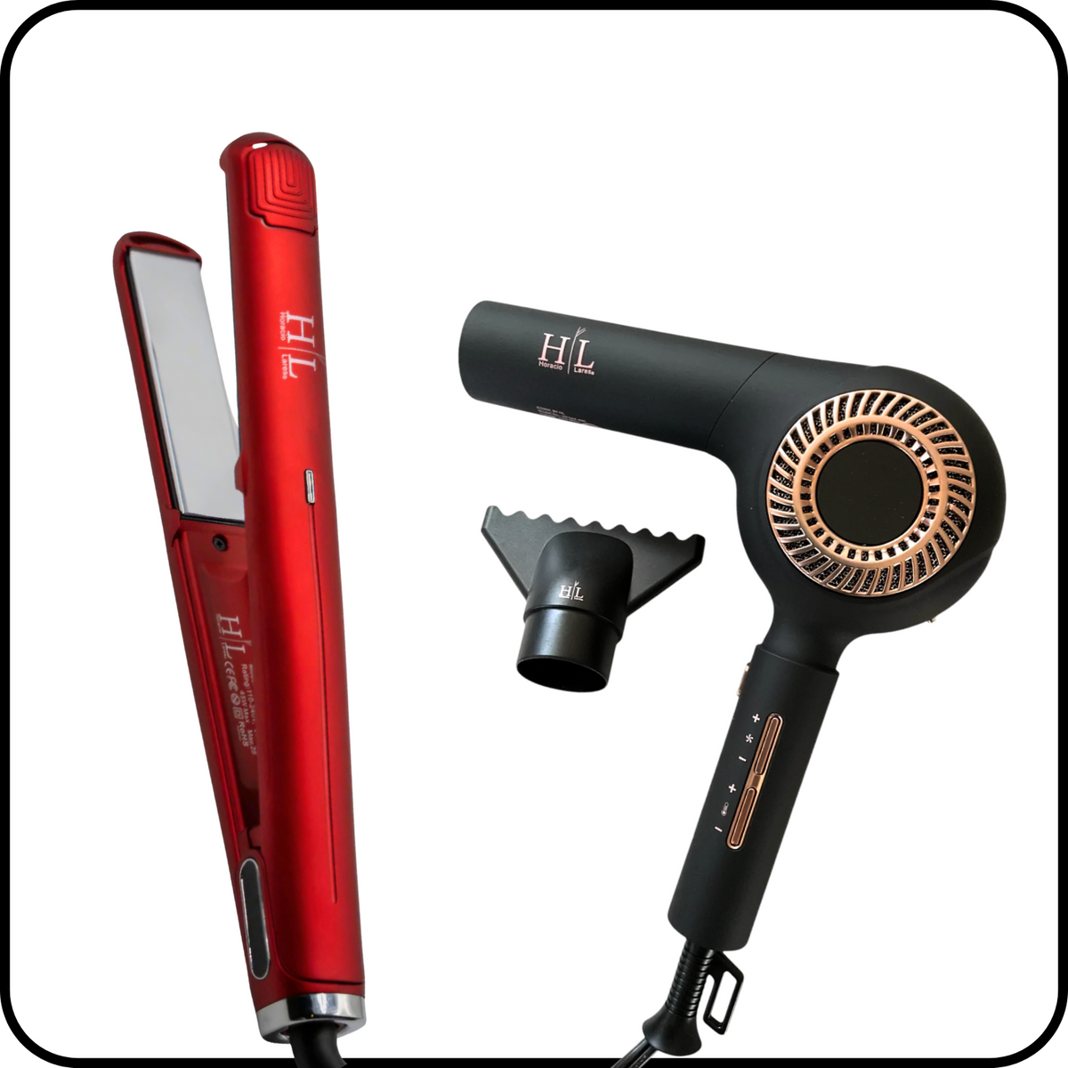 Flat Iron + Iconic Dryer Bundle – Horacio Lares Hair Care LLC