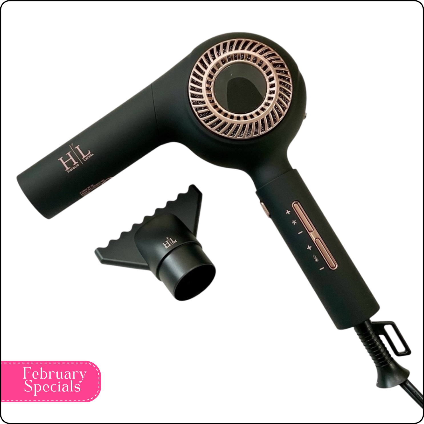 Iconic Hair Dryer – Pro Dryer with 5 Temperature Settings