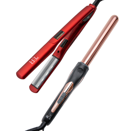 Flat Iron + Curling Wand Bundle